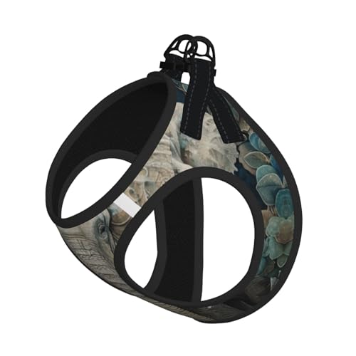 Hundeleine mit Elefanten-Kunstdruck, reflektierend, verstellbar, weiches Netzgewebe, atmungsaktiv für den täglichen Spaziergang Hundeleine mit Elefanten-Kunstdruck, reflektierend, verstellbar, weiches Netzgewebe, atmungsaktiv für den täglichen Spaziergang von MGGAklp