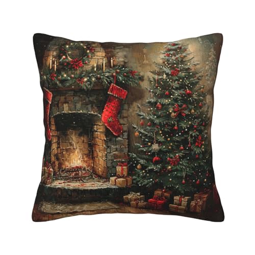 MGGAklp Dekorative Kissenbezüge mit Aufschrift "Merry Christmas", aus Kordsamt, für Sofa, Wohnzimmer, Couch, Bett MGGAklp Dekorative Kissenbezüge mit Aufschrift "Merry Christmas", aus Kordsamt, für Sofa, Wohnzimmer, Couch, Bett von MGGAklp