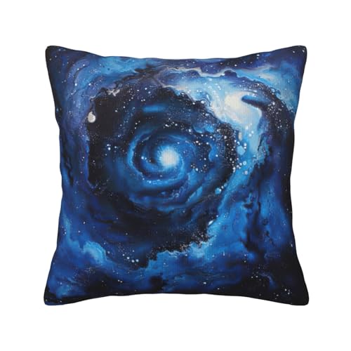 MGGAklp Dekorativer Kissenbezug aus Kord, Motiv: blaue Galaxie, für Sofa, Wohnzimmer, Couch, Bett MGGAklp Dekorativer Kissenbezug aus Kord, Motiv: blaue Galaxie, für Sofa, Wohnzimmer, Couch, Bett von MGGAklp