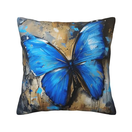 MGGAklp Dekorativer Kissenbezug mit Schmetterlings-Aufdruck, Kordsamt, für Sofa, Wohnzimmer, Couch, Bett MGGAklp Dekorativer Kissenbezug mit Schmetterlings-Aufdruck, Kordsamt, für Sofa, Wohnzimmer, Couch, Bett von MGGAklp