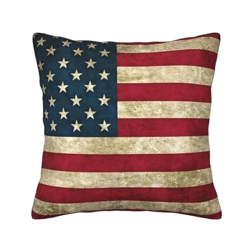 MGGAklp Dekorativer Kissenbezug mit amerikanischer Flagge, Kordsamt, für Sofa, Wohnzimmer, Couch, Bett MGGAklp Dekorativer Kissenbezug mit amerikanischer Flagge, Kordsamt, für Sofa, Wohnzimmer, Couch, Bett von MGGAklp