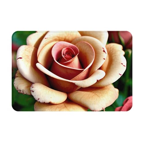 MGGAklp Fußmatte mit rustikalem Rosen-Motiv, rutschfest, wasserabsorbierend, für Innen- und Außenbereich MGGAklp Fußmatte mit rustikalem Rosen-Motiv, rutschfest, wasserabsorbierend, für Innen- und Außenbereich von MGGAklp