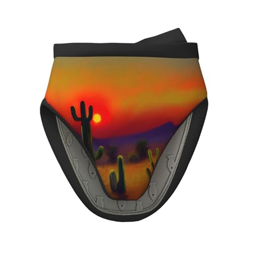 Mini-Ofenhandschuhe aus Silikon, Motiv: Sonnenuntergang Kaktus in Wüste, hitze- und rutschfest, Küche für sicheres Kochen und Backen Mini-Ofenhandschuhe aus Silikon, Motiv: Sonnenuntergang Kaktus in Wüste, hitze- und rutschfest, Küche für sicheres Kochen und Backen von MGGAklp