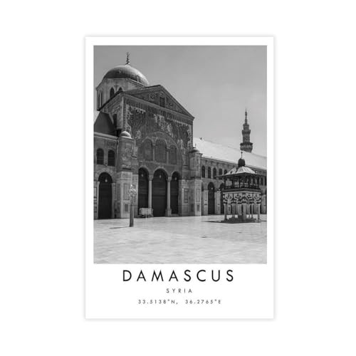 MGHDGD Damaszener-Reise, Syrien-Poster, Leinwand-Poster, Schlafzimmer-Dekor, Landschaft, Büro, Raumdekoration, Geschenk, 30 x 45 cm MGHDGD Damaszener-Reise, Syrien-Poster, Leinwand-Poster, Schlafzimmer-Dekor, Landschaft, Büro, Raumdekoration, Geschenk, 30 x 45 cm von MGHDGD