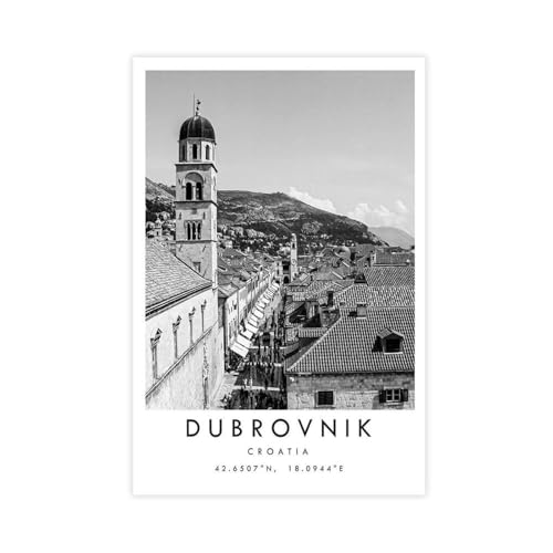 MGHDGD Dubrovnik Reise-Poster, Dubrovnik-Poster, Leinwand-Poster, Schlafzimmer, Dekoration, Landschaft, Büro, Raumdekoration, Geschenk, 40 x 60 cm, 2 Stück MGHDGD Dubrovnik Reise-Poster, Dubrovnik-Poster, Leinwand-Poster, Schlafzimmer, Dekoration, Landschaft, Büro, Raumdekoration, Geschenk, 40 x 60 cm, 2 Stück von MGHDGD
