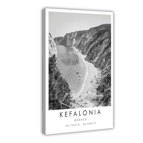 MGHDGD Kefalonia Reise, Griechenland-Poster, Leinwand-Poster, Schlafzimmer, Dekoration, Landschaft, Büro, Raumdekoration, Geschenk, 30 x 45 cm MGHDGD Kefalonia Reise, Griechenland-Poster, Leinwand-Poster, Schlafzimmer, Dekoration, Landschaft, Büro, Raumdekoration, Geschenk, 30 x 45 cm von MGHDGD