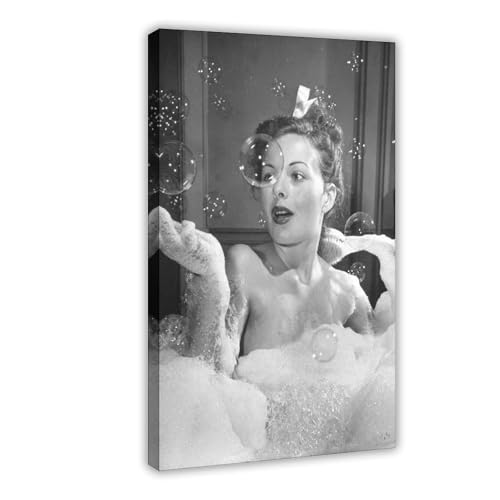 MGHDGD Leinwandposter mit Luftsprudelbad, Motiv: Frau, Badezimmer, Wandkunst, Dekor, Bild, Gemälde für Wohnzimmer, Schlafzimmer, Dekoration, 50 x 75 cm MGHDGD Leinwandposter mit Luftsprudelbad, Motiv: Frau, Badezimmer, Wandkunst, Dekor, Bild, Gemälde für Wohnzimmer, Schlafzimmer, Dekoration, 50 x 75 cm von MGHDGD