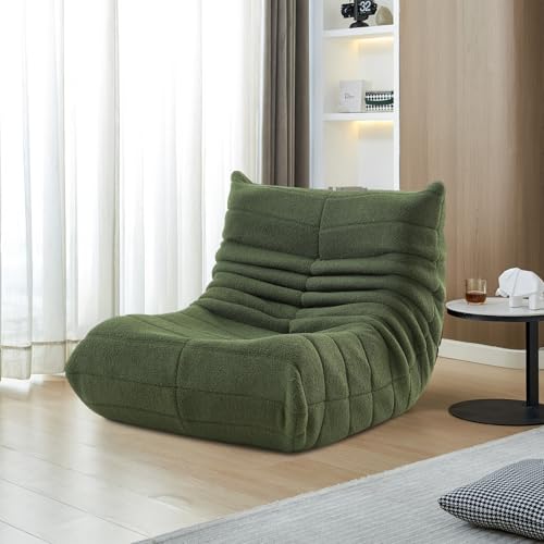 MGMYM Sitzsack Sofa Bodensofa, Bodensofa, Lazy Sofa, Bodenstuhl mit Rückenlehne, Bodensessel gepolstert, Bean Bag Chair für Zuhause oder das Büro. (Grün) von MGMYM