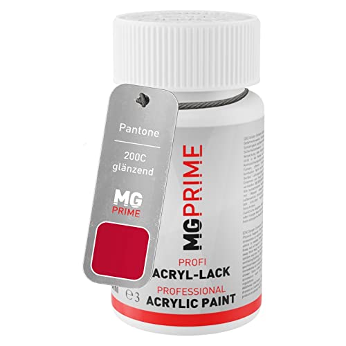 MG PRIME Pantone 200C Red glänzend Lackstift 50 ml schnelltrocknend von MG PRIME