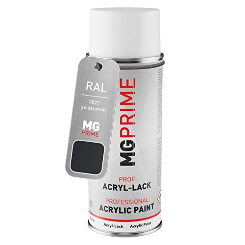 MG PRIME RAL 7021 Schwarzgrau/Black grey Spraydose 400 ml seidenmatt schnelltrocknend von MG PRIME