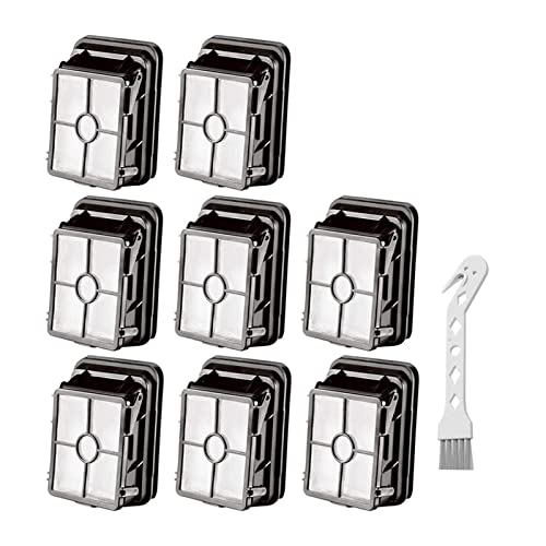 MGRAS 8 Stück Ersatz-Vakuumfilter-Staubsaugerfilter-Filter-Kits for Bissell 1866 & 1785 Crosswave-Serie-Vakuum Hoover-Teile und -Zubehör (Color : Black White) von MGRAS