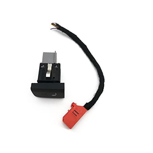 MGRAS Sitzheizung Button Heizungssteuerschalter for Kabelbaum Fit for Volkswagen Fit for Polo 6R 6C 2011 2012 2013 2013 Auto Kfz-Schalter und -Relais (Color : Left) von MGRAS