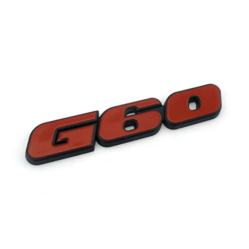 MGRAS Trunk Tuning Abzeichen Logo Emblem Kompatibel for Golf 2 Wurzel Auto Aufkleber Kompatibel for Golf III G60. Abzeichenaufkleber von MGRAS