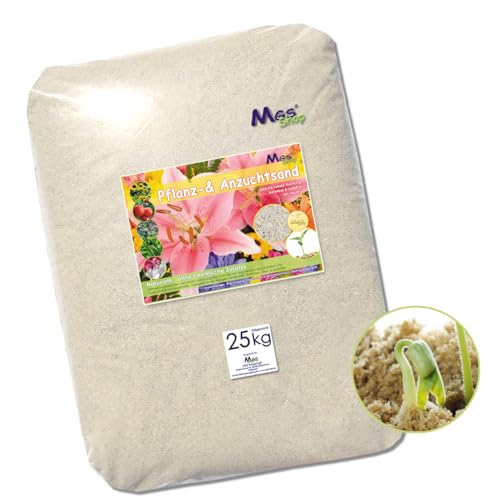 MGS SHOP 25kg Pflanzsand kalkfreie, keimfrei 0.5-1.0mm von MGS SHOP