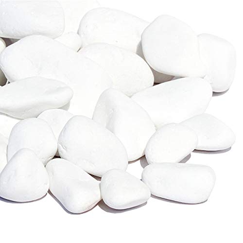 MGS SHOP Marmorkies Snow reinweiß schneeweiss Garten Kies 25 kg (26/40 mm) von MGS SHOP