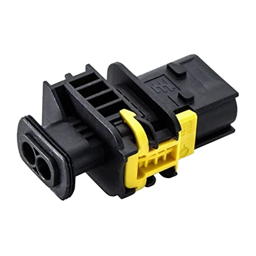 MGTCAR 1 STÜCK 1-1703839-1 New Energy TE Typ Kfz-Stecker männlich und weiblich Docking-Kabelbaum wasserdichter Stecker 2P-Stecker von MGTCAR