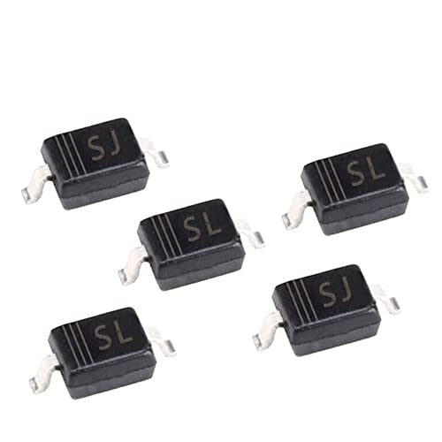 MGTCAR 100 Stück SMD Schottky Barrier Diode B5819WS SL BAV21WS T3 B5817WS SJ BAS316 BA592 BAT54H BC847AW 20V 30V 40V Elektronische SOD-323 (Color : BAS316) von MGTCAR