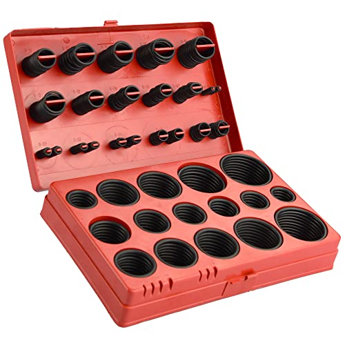 MGidea 419 Stück oder Ring-Set 3-50 mm O-Ringe oder Dichtungen für hydraulische Dichtungen und schnelle Reparatur Auto, Oring Hydraulik-Kit von MGidea