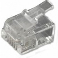 Mh Connectors - MHRJ126P4CR RJ11-Modularstecker 6510-0104-03 Stecker, gerade Pole: 6P4C Transparent von MH CONNECTORS