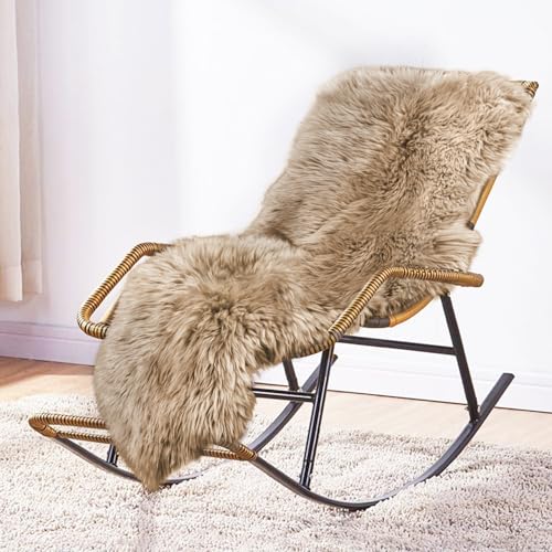 MH MYLUNE HOME Lammfell Teppich Schaffell echt groß 170cm x 60cm schafsfelle weiche und Flauschige Decke Hellbraun Sitzfell Bett-Vorleger oder Matte für Wohnzimmer Stuhl Sofa MH MYLUNE HOME Lammfell Teppich Schaffell echt groß 170cm x 60cm schafsfelle weiche und Flauschige Decke Hellbraun Sitzfell Bett-Vorleger oder Matte für Wohnzimmer Stuhl Sofa von MH MYLUNE HOME