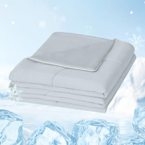 MH MYLUNE HOME Superweiche Kühldecke für Menschen Arc-Chill Q-Max>0.43 Cooling Blanket 150x200 Kühlende Bettdecke Sommer Selbstkühlende Decke Leichte Sommerdecke Kühlend Wohndecke (grau, 150 x 200 cm) von MH MYLUNE HOME