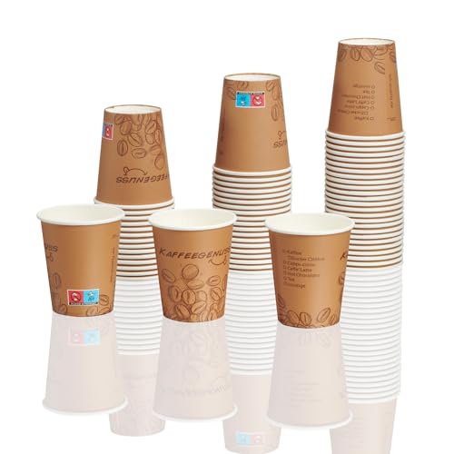 MH QUALITY Kaffeebecher To Go 200ml ohne Deckel - 1000x Hochwertige Einweg Pappbecher | Premium Coffee To Go Becher - Dunkelbraun MH QUALITY Kaffeebecher To Go 200ml ohne Deckel - 1000x Hochwertige Einweg Pappbecher | Premium Coffee To Go Becher - Dunkelbraun von MH QUALITY