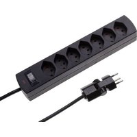 MH Safety-Line 114969 Steckdosenleiste mit Schalter 7fach Schwarz 1St. von MH Safety-Line