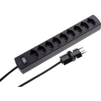 MH Safety-Line 114972 Steckdosenleiste mit Schalter 9fach Schwarz 1St. von MH Safety-Line