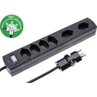MH Safety-Line 114976 Steckdosenleiste mit Schalter 6fach Schwarz 1St. von MH Safety-Line