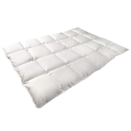 Mayaadi-Home Daunendecke 135x200 cm | 900g Bettdecke, 70% Gänsedaunen 30% Federn | 100% natürliche Baumwolle | Made in Europe | Steppdecke geeignet für Allergiker | HS21 von Mayaadi-Home