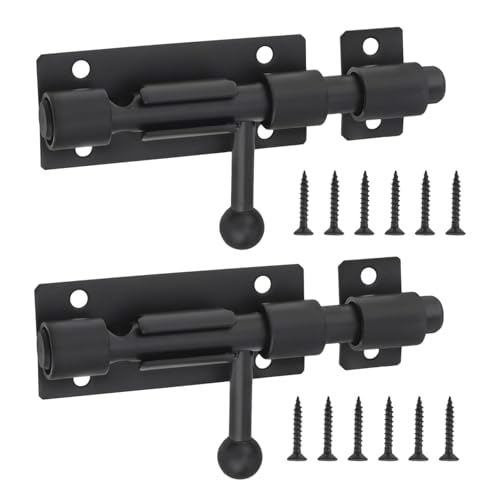 2 Stück tragbare, stabile 10,2 cm Gleitbolzen aus Edelstahl mit 10 mm einfachem Installion-Design von MHADBKH