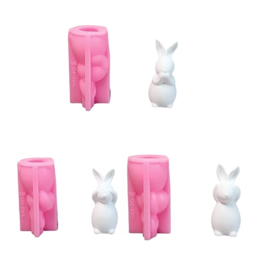 3 Stück Silikonformen Tierformen Ornament Ostern Kaninchen Epoxidharz Pflaster Guss Seife von MHADBKH