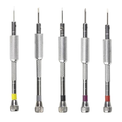 5 Stück/Set Essential Präzises Aluminium-Schraubendreher-Set, 0,8–1,6 mm, geeignet für Uhren, Reparaturen zu Hause, professionelle Wartung, Uhrenreparatur-Set für Profis 5 Stück/Set Essential Präzises Aluminium-Schraubendreher-Set, 0,8–1,6 mm, geeignet für Uhren, Reparaturen zu Hause, professionelle Wartung, Uhrenreparatur-Set für Profis von MHADBKH