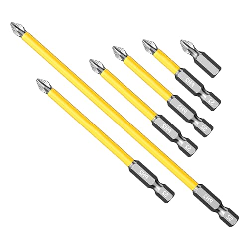 6pcs Power Drill Bit Impacts Drill Magnet Shring Bit Antislip ScreverDriver Bit Set Set Anhang von MHADBKH