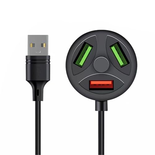 Compact USB Lading Hub USB2.0 DREI Hafen Expander USB Ladungs Hub Dock Geeignet Für Auto Ladegeräte Licht Licht von MHADBKH