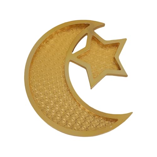 Deko Eid Festival Teller Mond und Stern Deko Tablett für Obst Nuss Süße Snacks Religiöse Tischdekoration Festival Dekoration von MHADBKH