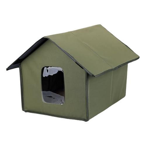 Einfache Montage Outdoor Katzen Haus Isoliert für Winter Wetterfest Haustier Shelter Bequem Faltbar Haustier Einfache Montage Outdoor Katzen Haus Isoliert für Winter Wetterfest Haustier Shelter Bequem Faltbar Haustier von MHADBKH