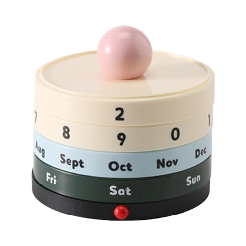 Einzigartiger Ball Ewiger Kalender mit Drehfunktion für Zuhause und Büro Dekoration Raumeinstellung Ornamente Dekoball von MHADBKH