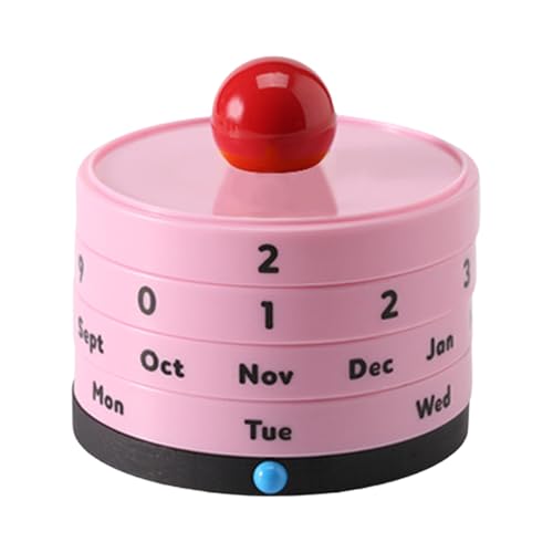 Einzigartiger Ball Ewiger Kalender mit Drehfunktion für Zuhause und Büro Dekoration Raumeinstellung Ornamente Dekoball von MHADBKH