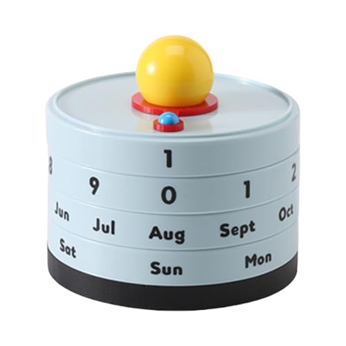 Einzigartiger Ball Ewiger Kalender mit Drehfunktion für Zuhause und Büro Dekoration Raumeinstellung Ornamente Dekoball von MHADBKH