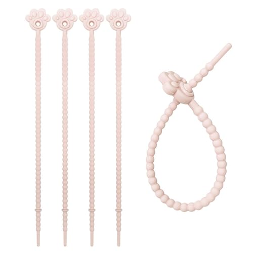 Elastische Mehrzweck-Drahtbinder, bunte, stabile Silikon-Kabel-Management-Clips, tragbar für Kabelorganisation, 5 Stück Elastische Mehrzweck-Drahtbinder, bunte, stabile Silikon-Kabel-Management-Clips, tragbar für Kabelorganisation, 5 Stück von MHADBKH