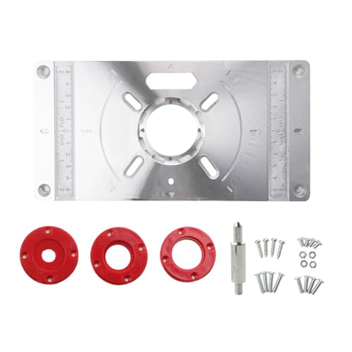 Elektrische Holzfräse Flipped Board Router Tischeinsatz für professionelle Holzbearbeitungsbegeisterte Verschiedene Trimmermodelle Hochpräzise Holzarbeiten von MHADBKH