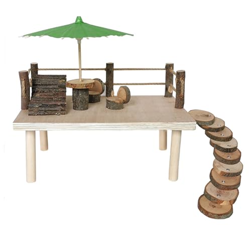 Hamster Plattform Käfig Leiter Spielzeug Kleintiere Kletterleiter Käfig Schleifen Springen Übungsplattform von MHADBKH