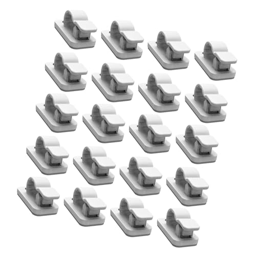 MHADBKH 20 selbstklebende Kabel-Clips, Kabelmanagement für effiziente Drahtorganisation in jeder Umgebung, Klemmen-Management MHADBKH 20 selbstklebende Kabel-Clips, Kabelmanagement für effiziente Drahtorganisation in jeder Umgebung, Klemmen-Management von MHADBKH