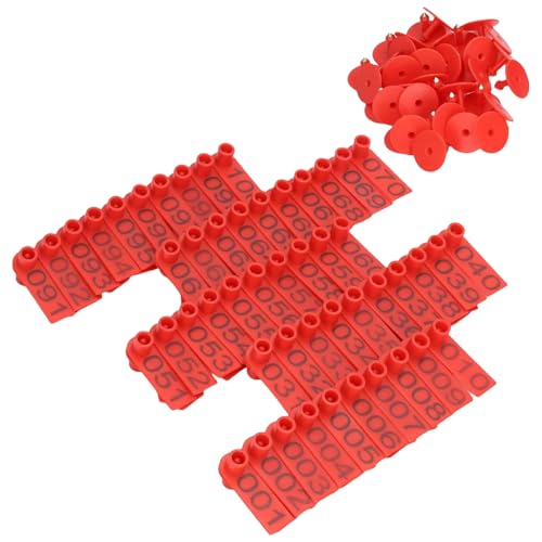 MHADBKH Earcon-Klemme für Nutztiere, zur Identifizierung von Schafen, Zucht und Management, geeignet für Rinder, Schweine, Ohrmarkierung, 100 Stück MHADBKH Earcon-Klemme für Nutztiere, zur Identifizierung von Schafen, Zucht und Management, geeignet für Rinder, Schweine, Ohrmarkierung, 100 Stück von MHADBKH