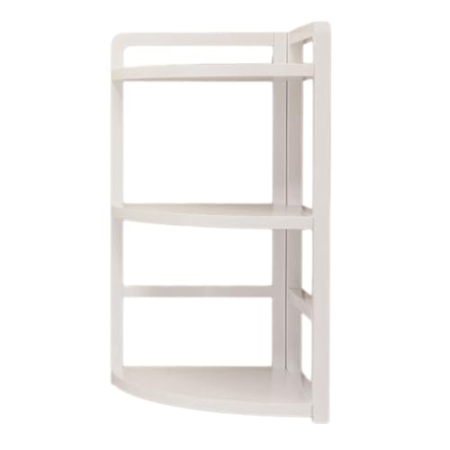MHADBKH Eckwandschelf 2 Schicht Schreibtisch Speicher Rack Platz Sparsamer Eckständer Multifunktionaler Eck SHLEF Für Bücher Und Dekore von MHADBKH
