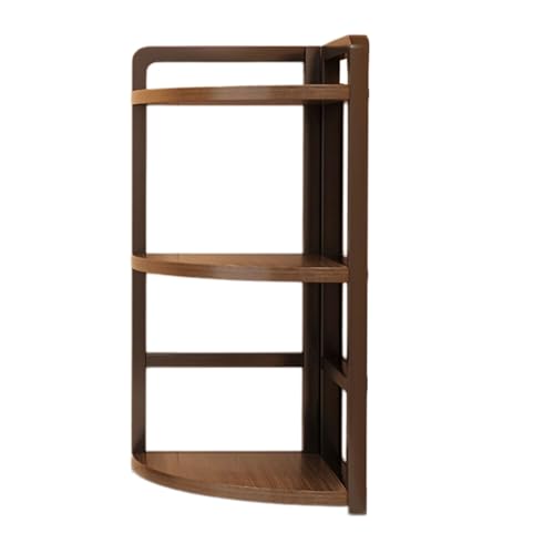 MHADBKH Eckwandschelf 2 Schicht Schreibtisch Speicher Rack Platz Sparsamer Eckständer Multifunktionaler Eck SHLEF Für Bücher Und Dekore von MHADBKH