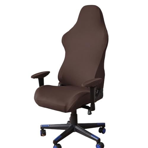 MHADBKH Gaming-Stuhlhussen mit Armlehnenbezügen, dehnbar, abnehmbar, waschbar, für Schreibtisch und Drehstühle, waschbarer Stuhlbezug von MHADBKH