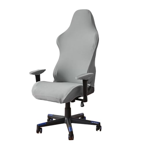 MHADBKH Gaming-Stuhlhussen mit Armlehnenbezügen, dehnbar, abnehmbar, waschbar, für Schreibtisch und Drehstühle, waschbarer Stuhlbezug von MHADBKH