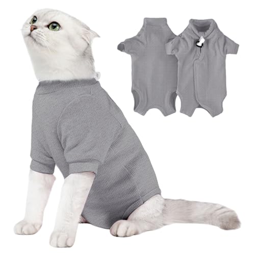 MHADBKH Haustier-Genesungsanzug für Katzen nach Operationen, atmungsaktives und komfortables Design, Leckhilfe, schnelle Genesung für Operationen von MHADBKH